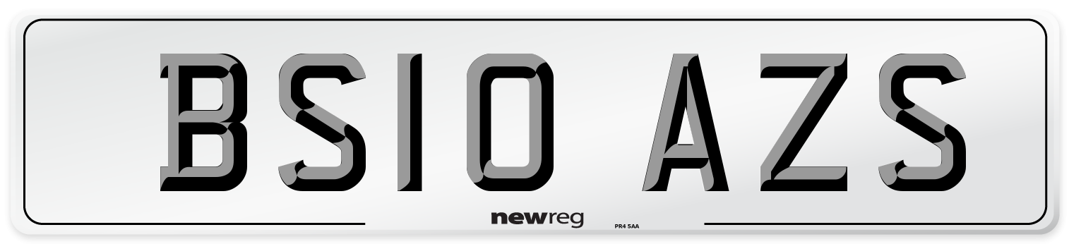 BS10 AZS Number Plate from New Reg